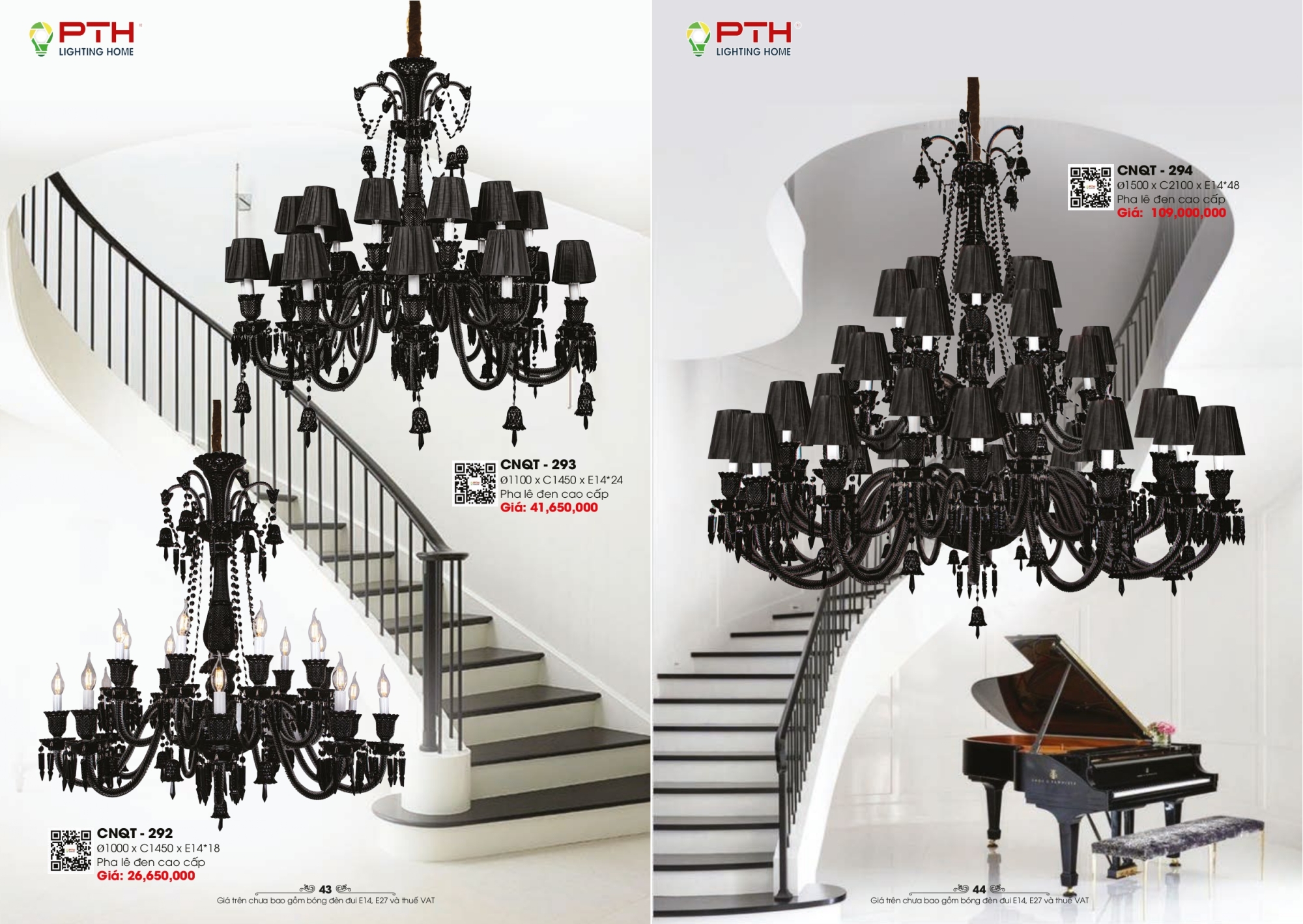 Bảng giá đèn trang trí PTH Lighting Home 2026